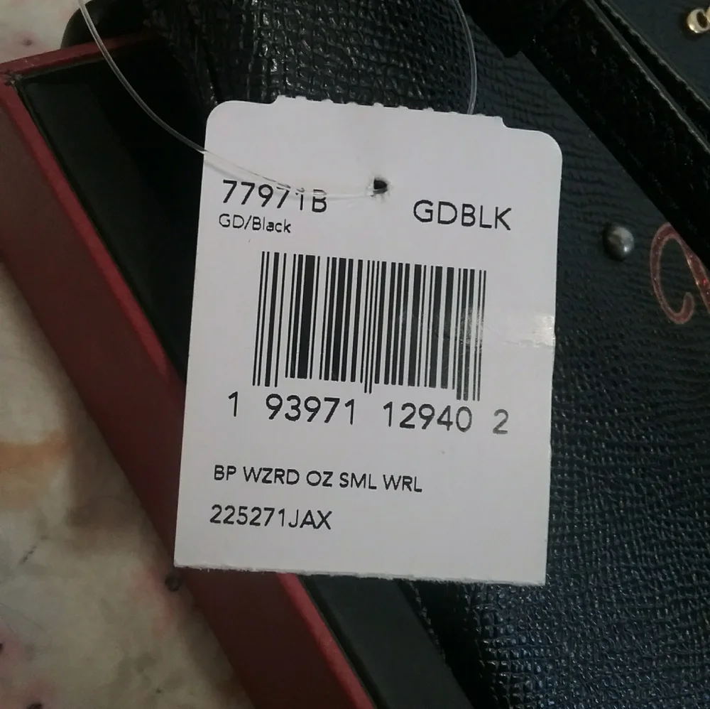 Coach Wizard Of Oz Black Wristlet - Picture 5 of 7